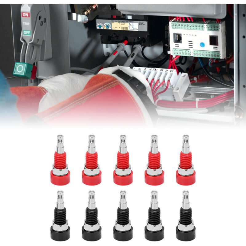 Ineasicer - Prise jack banane femelle 2 mm, connecteur banane femelle, panneau, multimètre, sonde de test, borne de connexion pour équipement