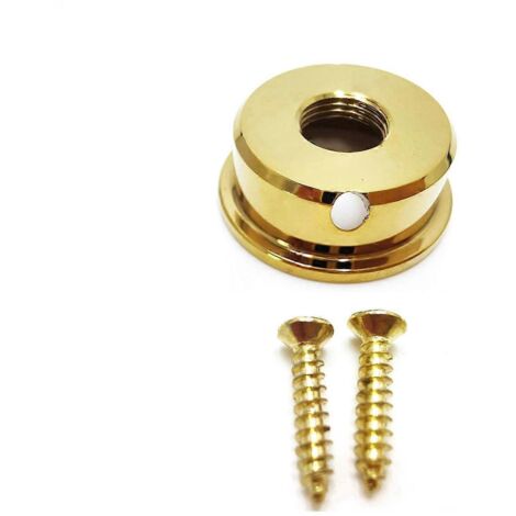 Prise jack de sortie audio ronde TL pour guitare électrique, plaquée or.