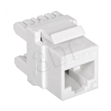 Prise Keystone RJ-45 Q-LANTEC catégorie 6 - Blanc, installation réseau