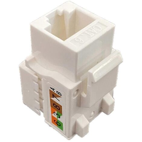 Prise Keystone RJ45 Cat6 pour Coupleur Réseau à Enfiler