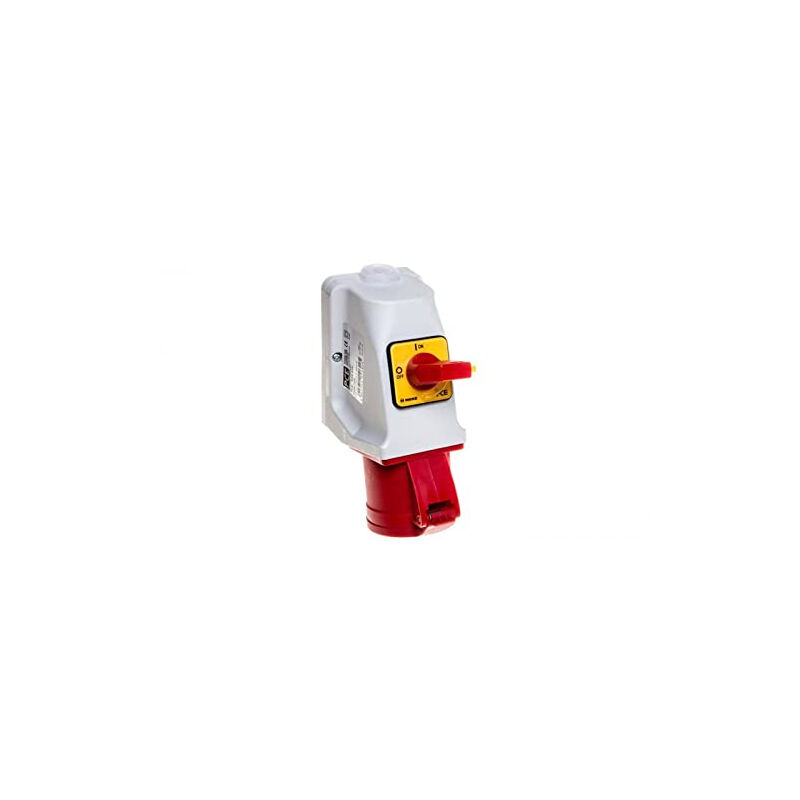 Prise kombi avec interrupteur 0-1 M25 32A 5P 400V rouge IP44 925-6W PCE 5907711106425
