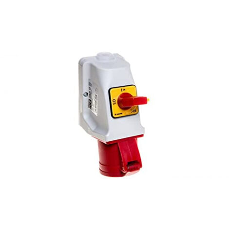PRISE KOMBI AVEC INTERRUPTEUR 0-1 M25 32A 5P 400V ROUGE IP44 925-6W PCE 5907711106425