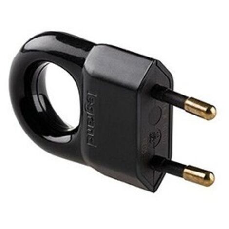 Prise Legrand avec anneau de traction  Noir