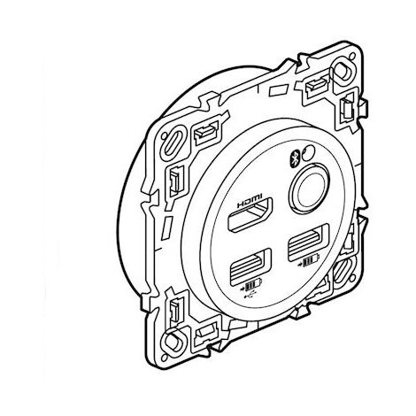 PRISE MEDIA HUB LIGHT CELIANE GRAPHITE LEGRAND 067375