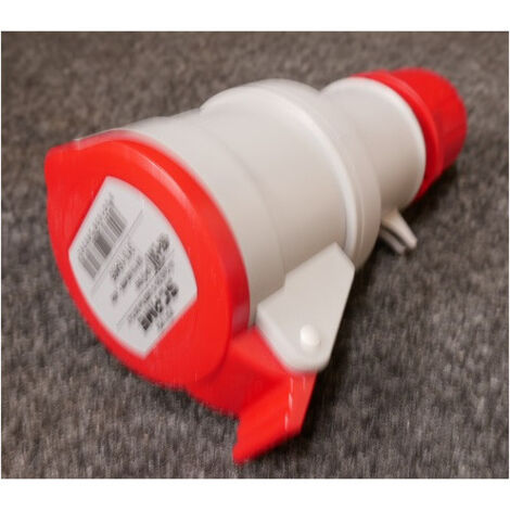 Prise mobile 3P+T 16A femelle clapet rouge 440-460V 60Hz 11h étanche IP44 OPTIMA
