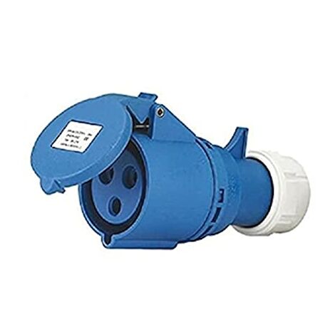 PRISE MOBILE DROITE INDUST. CEE 16A-6H 2P+T 220-250V IP44 PROPART PEI213