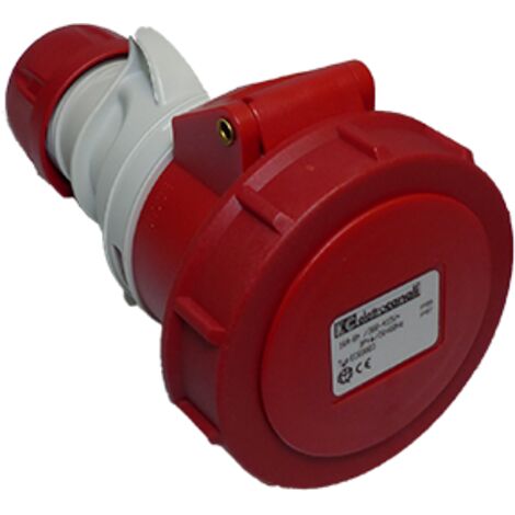 Prise mobile droite IP67 380V 3P+T 32A (PCE) EC69087 EC69087