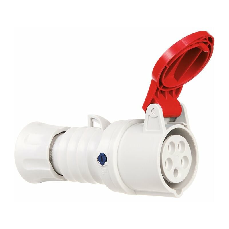 Gewiss - Prise mobile droite protégée 16A - 400V - 3P+N+T