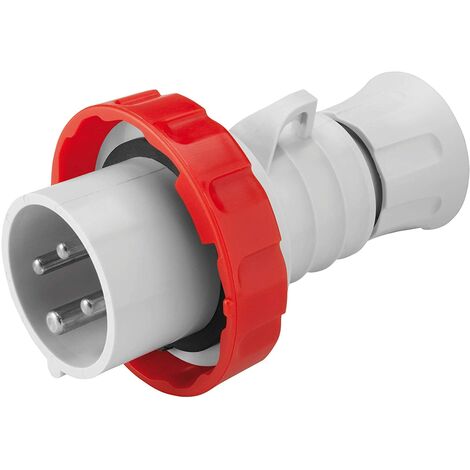 Prise mobile Gewiss 3P+E+N 16A IP67 rouge 380V GW60031H
