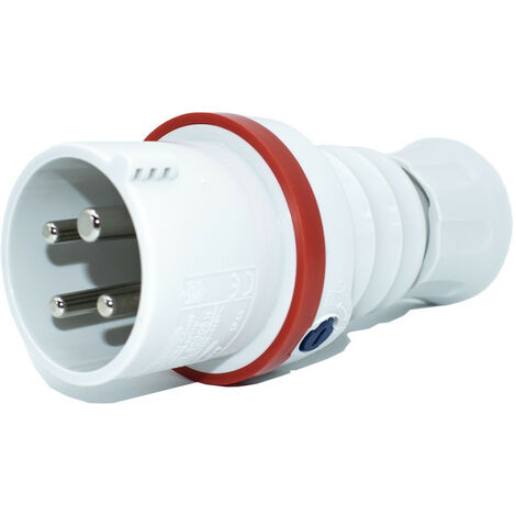 Prise mobile Gewiss 3P+T 16A IP44 rouge 380V GW60008H