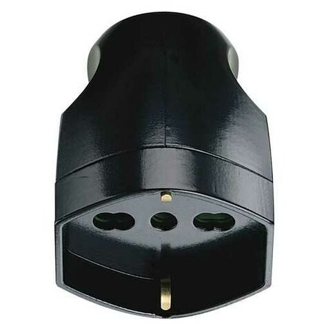 Prise mobile Sicury 2P+T 16 à 250 V Noir