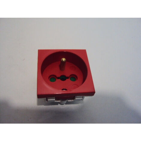 Prise modulaire 16A 2p+t à détrompage type 45 connectique arriere L'EBENOID 011503