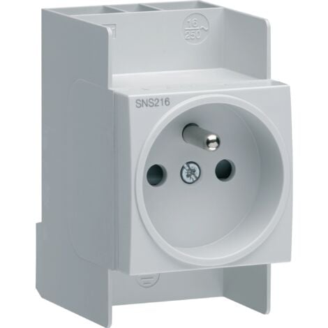 HAGER Prise de courant modulaire 16A 2P+T connexion SanVis