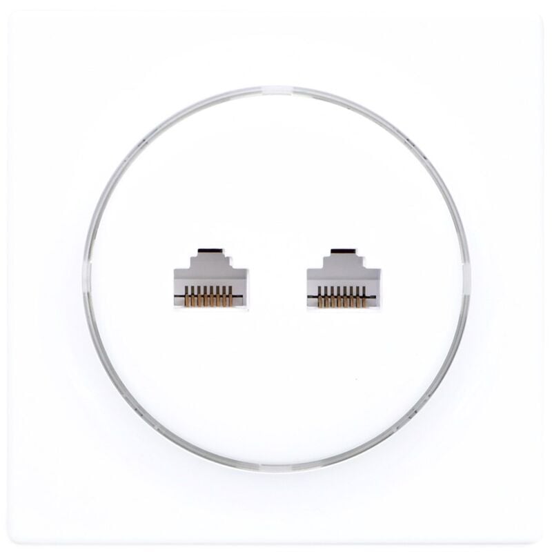 Walli n prise de courant 2 x RJ-45 Blanc - Fibaro