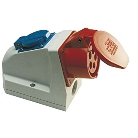 Prise murale CEE PCE, 5 broches, 16 A, 230/400 V, IP44