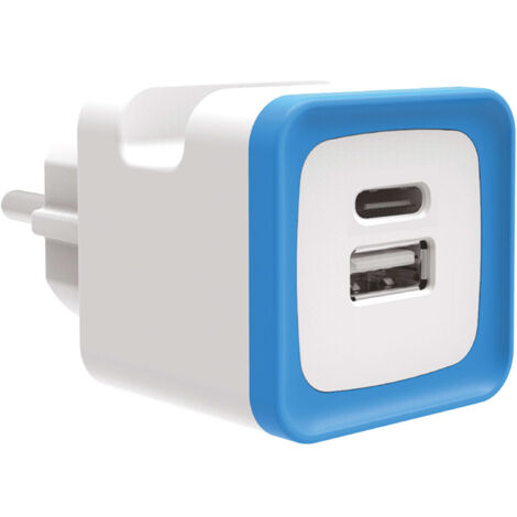Prise Murale Double USB A & Type C – 3.4A – GEFOM – Charge Rapide avec Support Intégré – 24V
