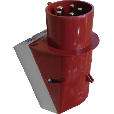 PRISE MURALE MÂLE CEE 16 A 5 PÔLES MENNEKES MENNEKES 342 400 V ROUGE 1 PC(S)