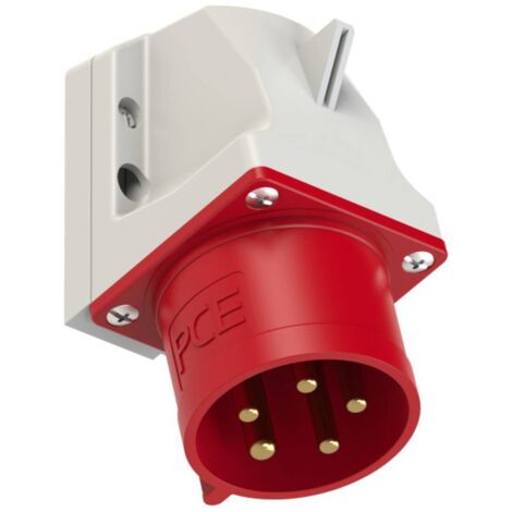 Prise murale mâle CEE 32 A 5 pôles PCE 525-6 400 V rouge 1 pc(s) X56027