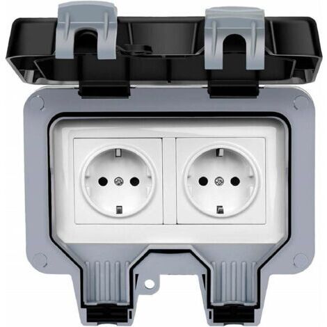 Prise PC IP66 Étanche Anti Poussière Mural Norme Allemande 220-250V 16A 100Mo 50mH Fiche Femelle Mâle Prise Courant Plug Imperméable Etanchéité - Design