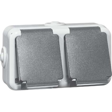 prise peha 6632wab double ip44 montage en surface