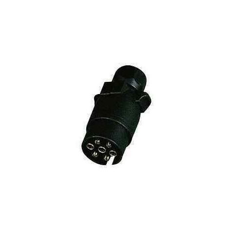 Prise Plastique 7 Broches 12V pour Remorque et Caravane