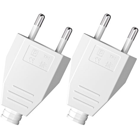Prise plate de style européen, 250 V 2,5 A, prise décorative pour usage domestique, adaptée à une installation encastrée ou au remplacement.