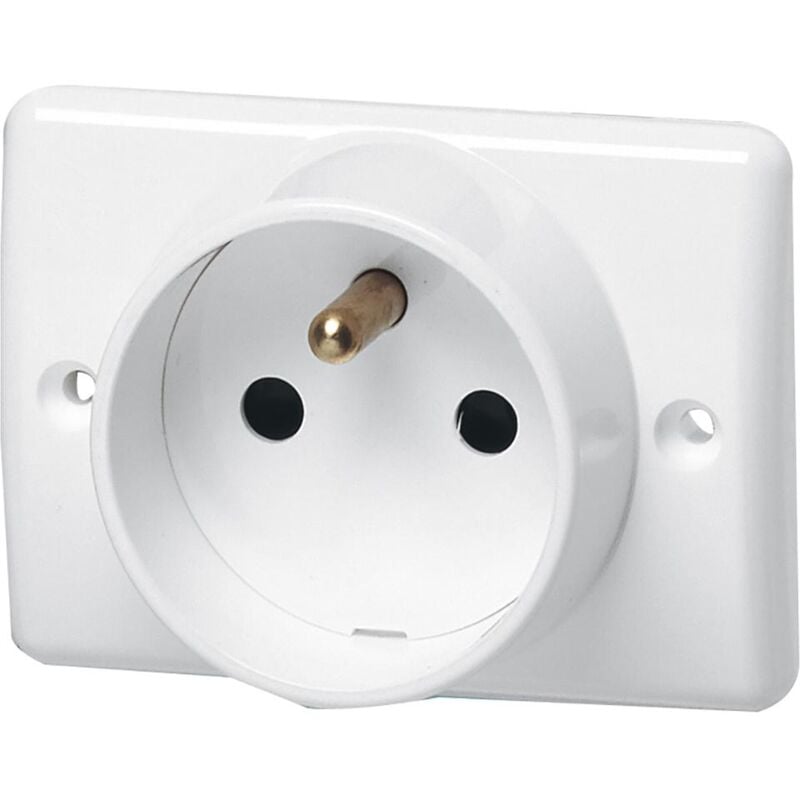 Legrand - prise plinthe 2P+T a encastrer 090196