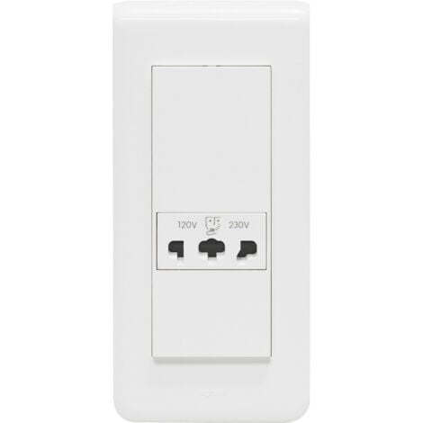 Prise pour rasoir IP24 IK04 Mosaic 5 modules blanc LEGRAND 077586