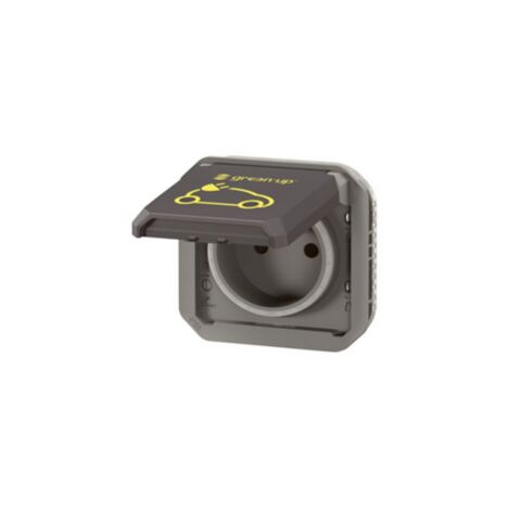 PRISE POUR RECHARGE VÉHICULE ÉLECTRIQUE PLEXO COMPOSABLE ANTHRACITE LEGRAND LEG069885L