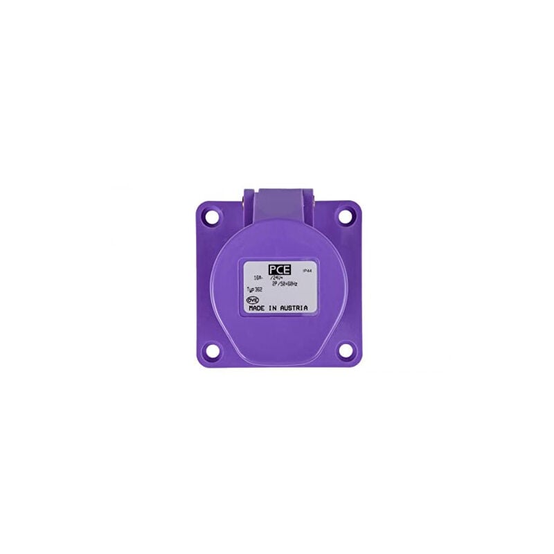 PCE - prise pour tableau 16A 2P 24V violet IP44 twist 362 MASK5907711107828 362V