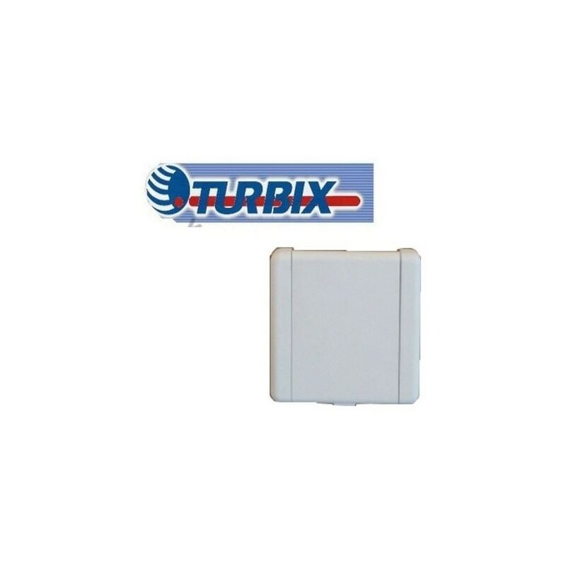 Turbix - Prise pvc carrée blanc pour aspirateur centralisée