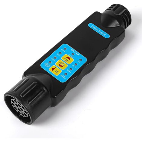 Prise remorque 7 Broches, Testeur Prise Remorque 13 Broches, 12V Testeur Feux Remorque Câble Câblage Circuit Outils de Diagnostic, pour Caravan RV Voiture