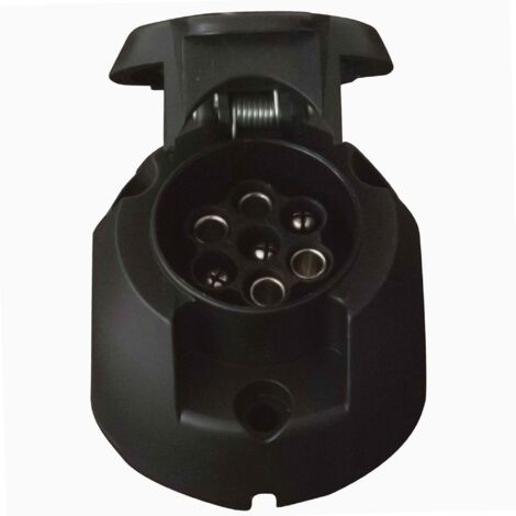 Prise remorque femelle PVC 7 plots 12V – Fixation facile sur attelage – Accessoire remorque durable et performant – Peraline