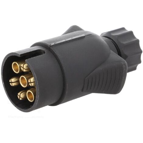 Prise remorque male 7PIN 12VDC pour cable 10mm