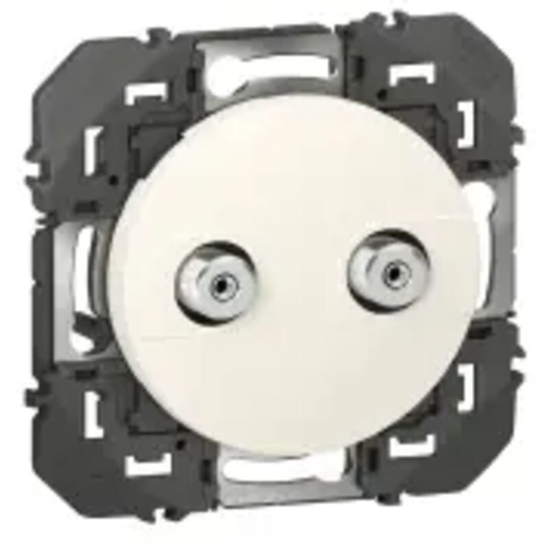 Prise réseau câblé aform type f dooxie à étoile blindée finition blanc (600357)