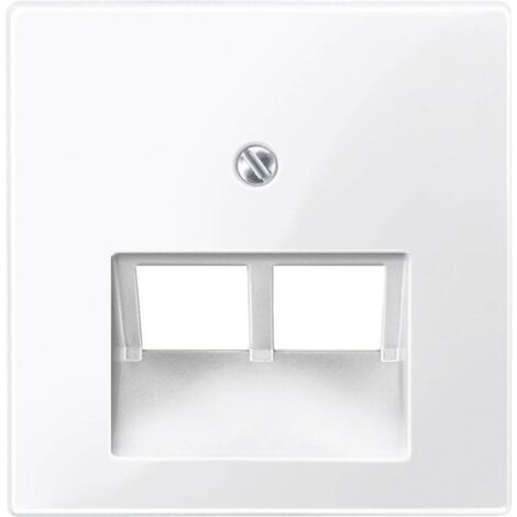 Prise réseau Merten 296119 System M, 1-M, M-Smart, M-Plan, M-Creativ blanc polaire brillant X99218