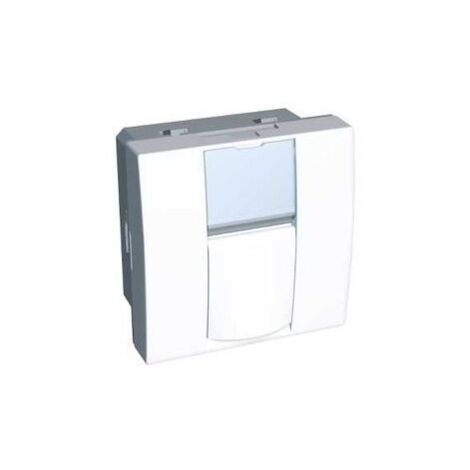 Schneider Electric - Prise Double RJ45 S-One Unica - 2 Modules, Mécanisme Seul - Blanc - Réf. NU942018