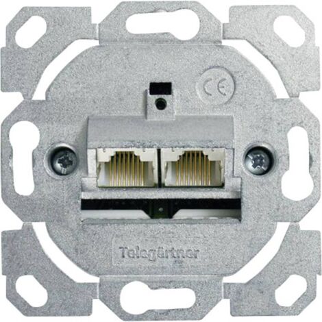 Prise réseau Telegärtner 100022944 Type de montage:encastré, goulotte insert CAT 6a 1 pc(s) S377651