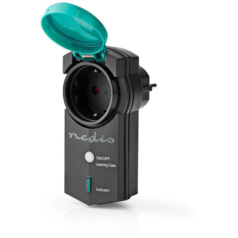 Nedis - Prise intelligente rf RFPOM120FBK pour extérieur IP44, extension de portée rf Mesh marche/arrêt, Schuko Type f 3680 w