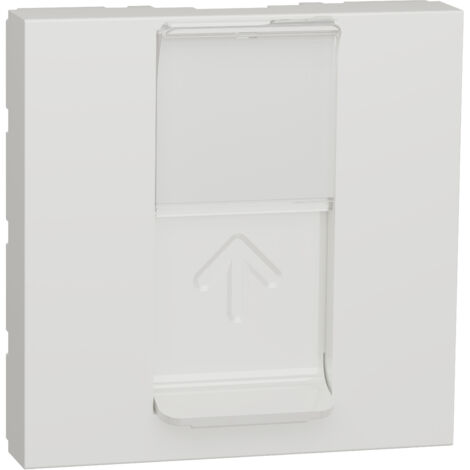 prise rj 45 - 2 modules - s-one - blanc - schneider electric nu941118