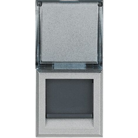 Prise RJ 45 Axolute Cat. 6A STP Alu 1 module BTICINO HC4279C6A