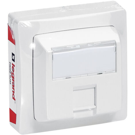 Prise RJ 45 multimédia catégorie 5e FTP appareillage saillie blanc LEGRAND 097618