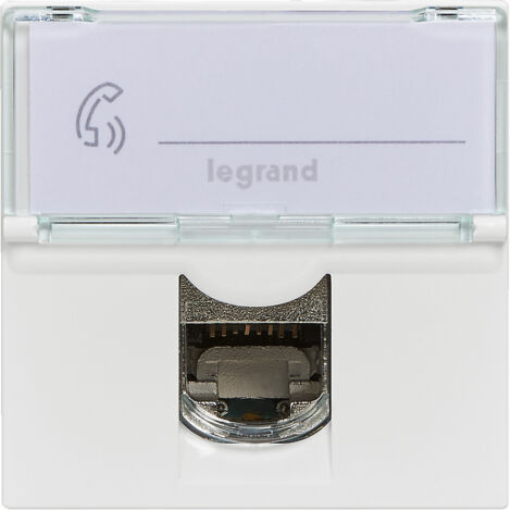 Prise RJ45 CAT 6 à vis 2 modules à composer - Mosaic - Blanc - Legrand