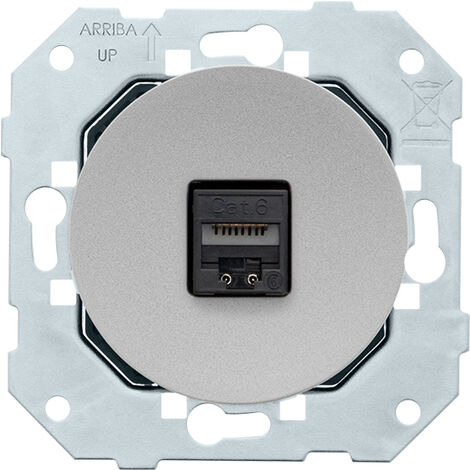Prise rj45 cat6 ALU GLOSSY DOM - FONTINI