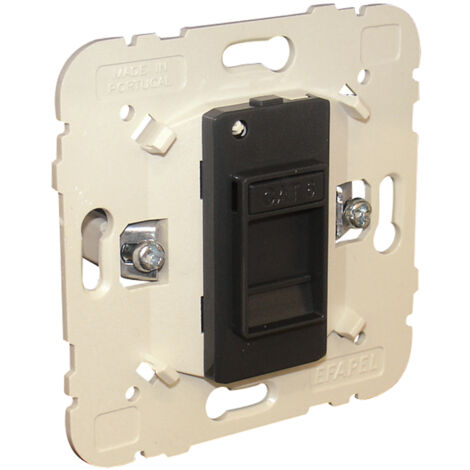 Prise RJ45 cat.6 blanc Efapel Logus 90