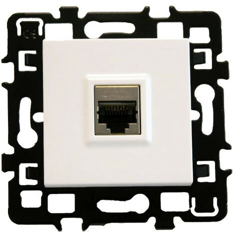 Prise RJ45 Cat6 FTP Grade 1 (tel+ LAN) - ESPRIT Blanc