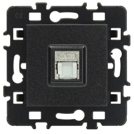 Prise RJ45 Cat6 FTP Grade 1 (tel+ LAN) - ESPRIT Couleur Anthracite