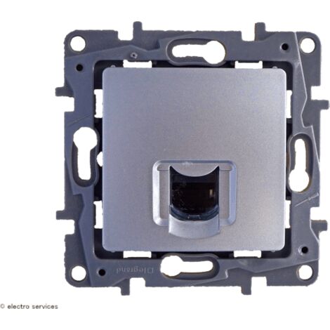 Prise RJ45 cat.6 FTP Legrand Niloe Finition: Argent