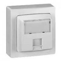Prise RJ45 - Catégorie 5E FTP - 9 contacts saillie complet -Blanc - Legrand