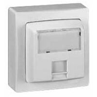 Prise RJ45 - Catégorie 6 FTP - 9 contacts saillie complet - Blanc - Legrand